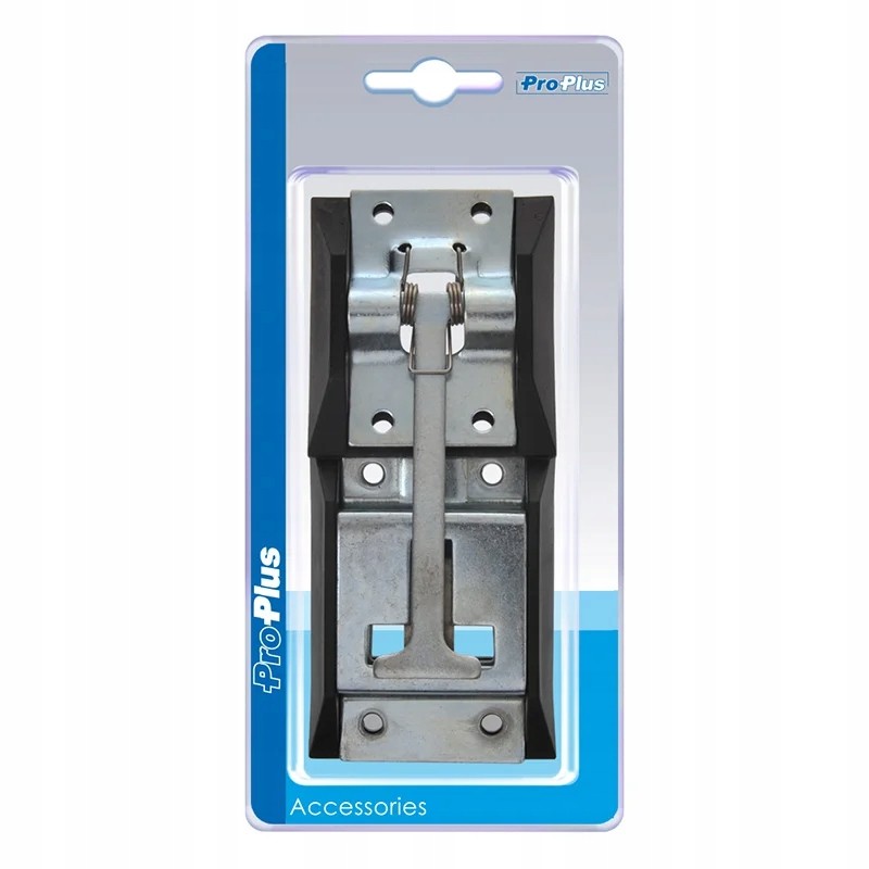 Lock, galvanized door holder