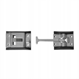 Lock, galvanized door holder