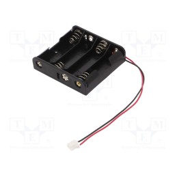 1 pcs x KEYSTONE - 2478CN - Holder, AA,R6, Batt.no: 4, 3pin,leads 150mm,terminal