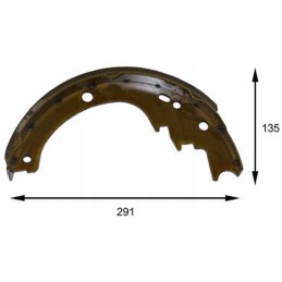 Brake shoe forklift toyota 5 6 7 8 25