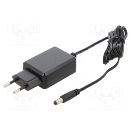 1 pcs x MEAN WELL - SGAS15E24-P1J - Power supply: switched-mode, plug, 24VDC, 0.625A, 15W, Plug: EU