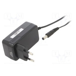 1 pcs x POS - POSC12150A-H-CN - Power supply: switched-mode, plug, 12VDC, 1.5A, 18W, Plug: EU, 85%