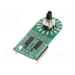 1 pcs x MIKROE - ROTARY O CLICK - Click board, rotary encoder,LED matrix, SPI, EC12D, 3.3VDC,5VDC