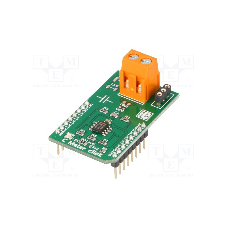 1 pcs x MIKROE - C METER CLICK - Click board, capacitance meter, GPIO, NE555, prototype board