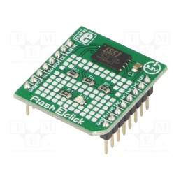 1 pcs x MIKROE - FLASH 3 CLICK - Click board, Flash memory, SPI, IS25LP128, prototype board