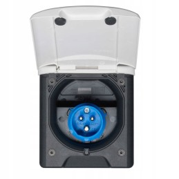 Cee socket, 230v connector, electrical connection, white