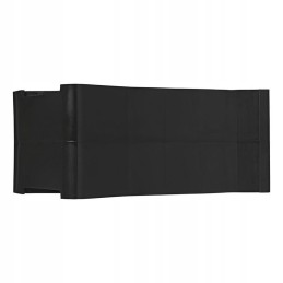 Black wheel chock with handle and mounting