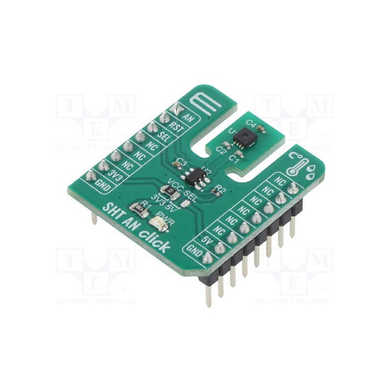 1 pcs x MIKROE - SHT AN CLICK - Click board, humidity/temperature sensor, analog,GPIO