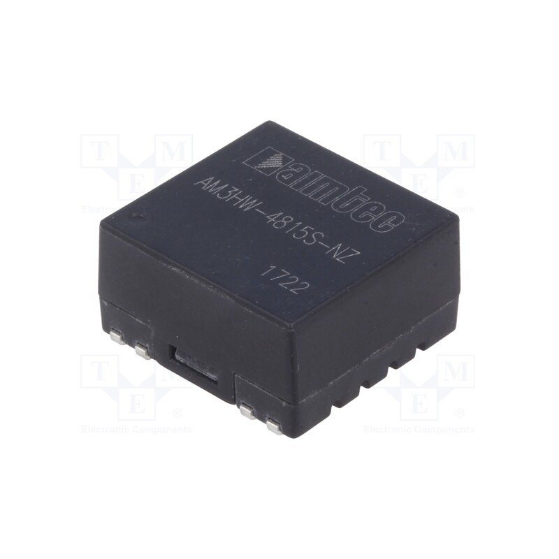 1 pcs x AIMTEC - AM3HW-4815S-NZ - Converter: DC/DC, 3W, Uin: 18÷75V, Uout: 15VDC, Iout: 200mA, SMD