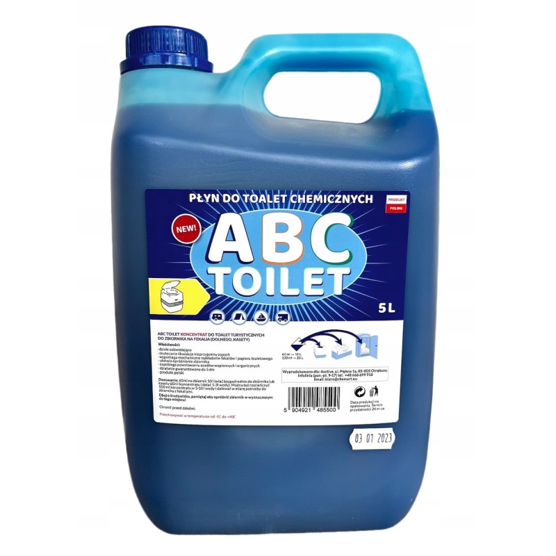 Fluid for tourist toilets 5l campi blue abc toi