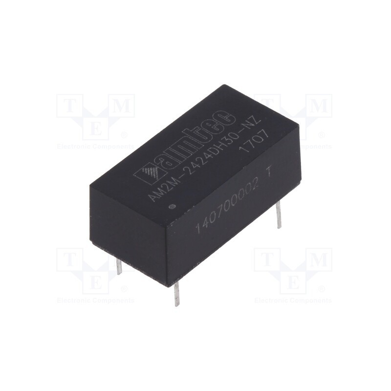 1 pcs x AIMTEC - AM2M-2424DH30-NZ - Converter: DC/DC, 2W, Uin: 21.6÷26.4V, Uout: 24VDC, Uout2: -24VDC