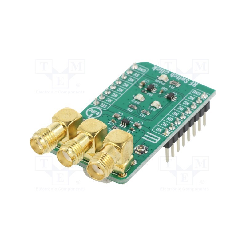 1 pcs x MIKROE - RF SWITCH CLICK - Click board, port expander, GPIO, MASWSS0115, prototype board