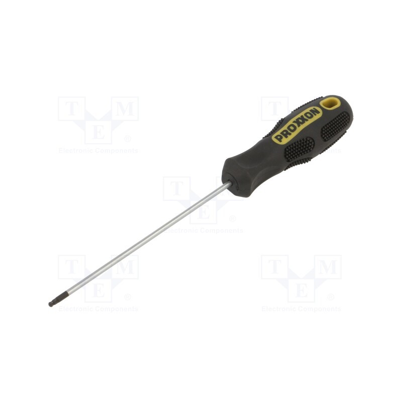1 pcs x PROXXON - 22204 - Screwdriver, hex key,spherical, HEX 2mm, Blade length: 75mm