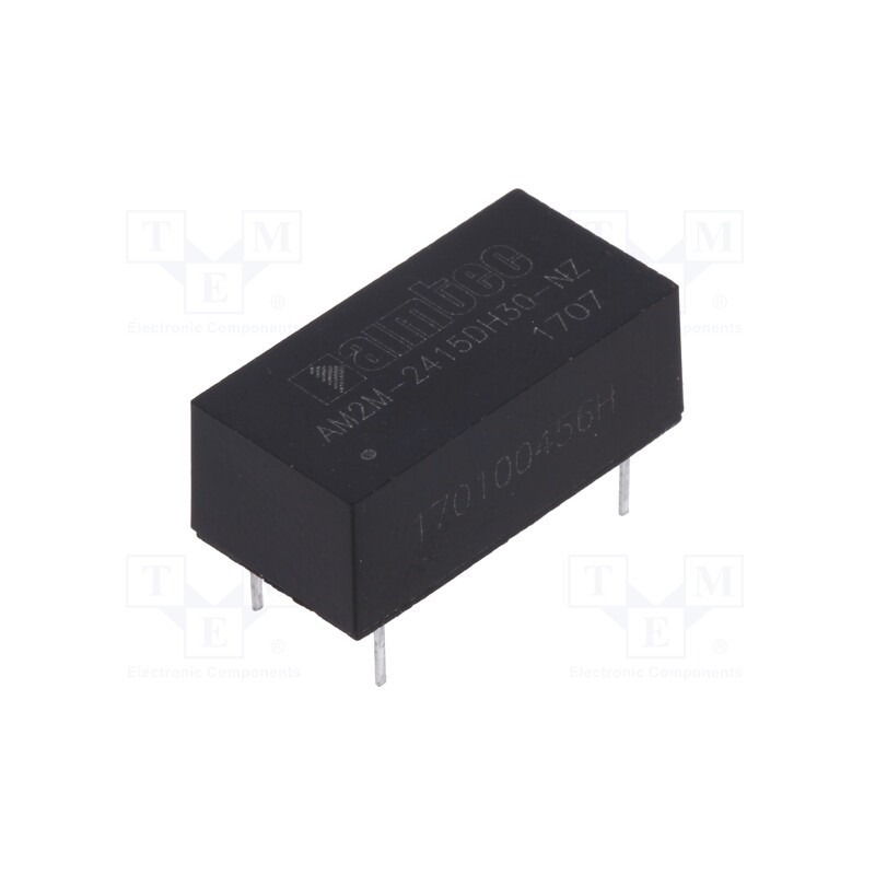 1 pcs x AIMTEC - AM2M-2415DH30-NZ - Converter: DC/DC, 2W, Uin: 21.6÷26.4V, Uout: 15VDC, Uout2: -15VDC