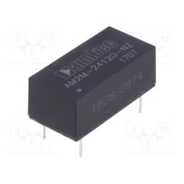 1 pcs x AIMTEC - AM2M-2412D-NZ - Converter: DC/DC, 2W, Uin: 21.6÷26.4V, Uout: 12VDC, Uout2: -12VDC