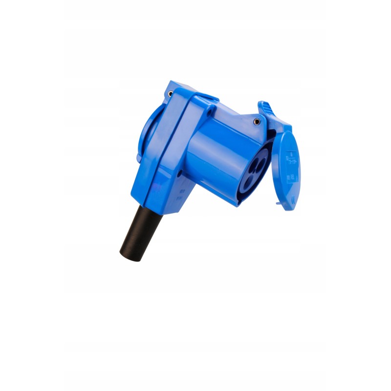 230v angular socket plug for camping trailer