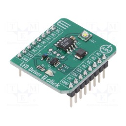 1 pcs x MIKROE - LED DRIVER 7 CLICK - Click board, LED driver, I2C, AD5171,LTC3490, prototype board