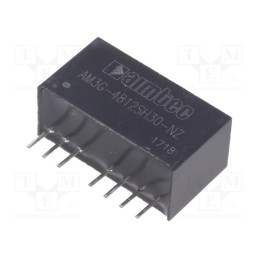 1 pcs x AIMTEC - AM3G-4812SH30-NZ - Converter: DC/DC, 3W, Uin: 36÷75V, Uout: 12VDC, Iout: 250mA, SIP8