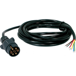 Trailer cable with 1 plug, 6 m, 7x0 5 wires