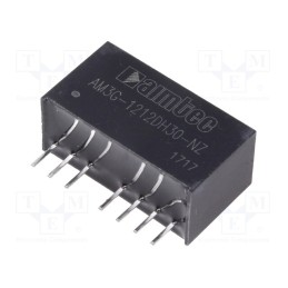 1 pcs x AIMTEC - AM3G-1212DH30-NZ - Converter: DC/DC, 3W, Uin: 9÷18V, Uout: 12VDC, Uout2: -12VDC, SIP8