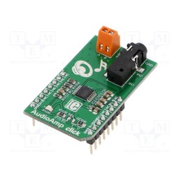 1 pcs x MIKROE - AUDIOAMP CLICK - Click board, amplifier, I2C, LM48100Q-Q1 Boomer™, 3.3VDC,5VDC