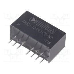 1 pcs x AIMTEC - AM3G-1203SH30-NZ - Converter: DC/DC, 3W, Uin: 9÷18V, Uout: 3.3VDC, Iout: 758mA, SIP8