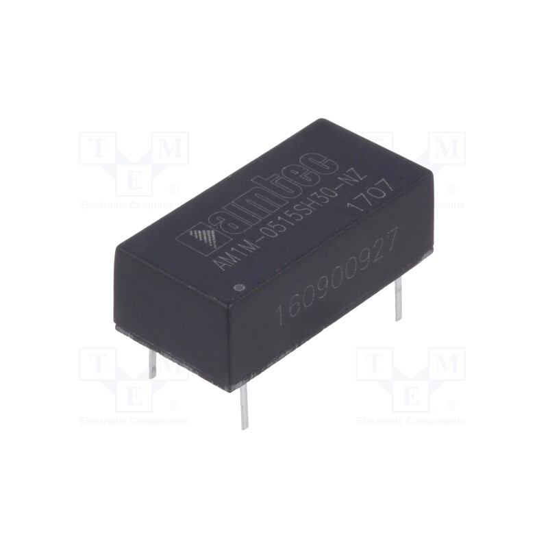 1 pcs x AIMTEC - AM1M-0515SH30-NZ - Converter: DC/DC, 1W, Uin: 4.5÷5.5V, Uout: 15VDC, Iout: 67mA, DIP14