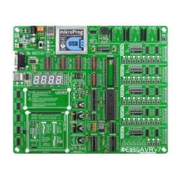 1 pcs x MIKROE - EASYAVR V7 - Dev.kit: Microchip AVR, AT90,ATMEGA,ATTINY, Add-on connectors: 3