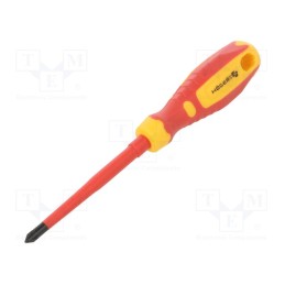 1 pcs x Hu00d6GERT TECHNIK - HT1S977 - Screwdriver, slim, insulated, PlusMinus cross PZ-type, SL/PZ2