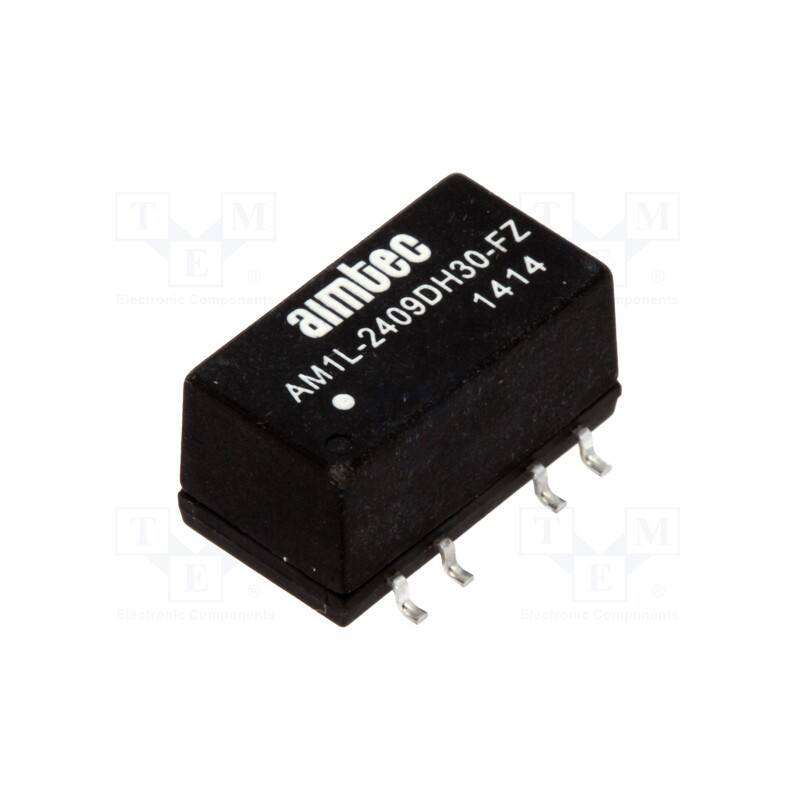 1 pcs x AIMTEC - AM1L-2409DH30-FZ - Converter: DC/DC, 1W, Uin: 21.6÷26.4V, Uout: 9VDC, Uout2: -9VDC, SMD