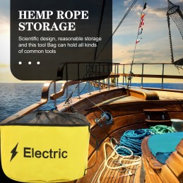 Bags for storing sewage hoses, accessories for camping vehicles, miscellaneous items