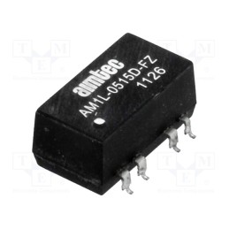 1 pcs x AIMTEC - AM1L-0515D-FZ - Converter: DC/DC, 1W, Uin: 4.5÷5.5V, Uout: 15VDC, Uout2: -15VDC, SMD