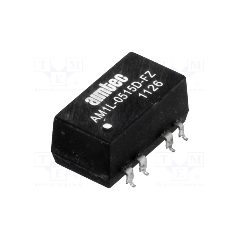 1 pcs x AIMTEC - AM1L-0515D-FZ - Converter: DC/DC, 1W, Uin: 4.5÷5.5V, Uout: 15VDC, Uout2: -15VDC, SMD