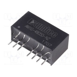 1 pcs x AIMTEC - AM1G-4805D-NZ - Converter: DC/DC, 1W, Uin: 36÷75V, Uout: 5VDC, Uout2: -5VDC, SIP8