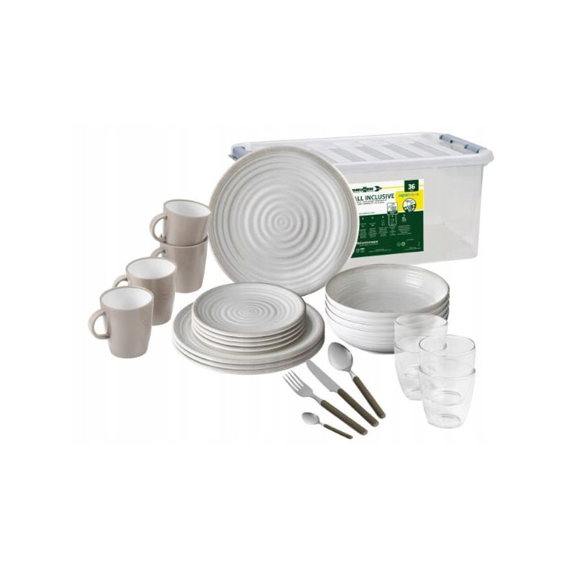 All inclusive savana dinner set 37 pcs brunner