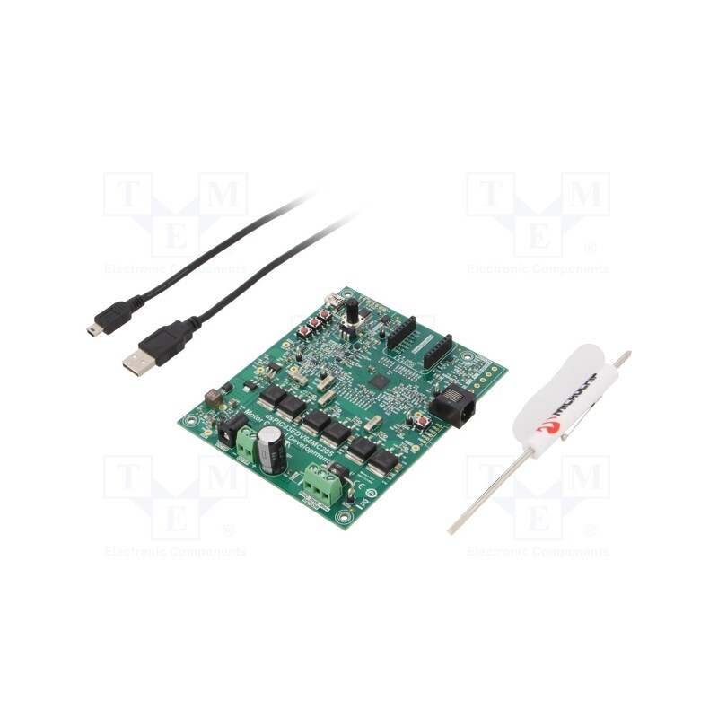 1 pcs x MICROCHIP TECHNOLOGY - DM330027 - Dev.kit: Microchip PIC, DSPIC, Comp: DSPIC33EDV64MC205