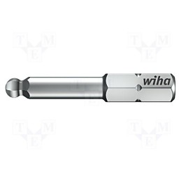 1 pcs x WIHA - 1738 - Screwdriver bit, hex key,spherical, HEX 4mm, Overall len: 38mm