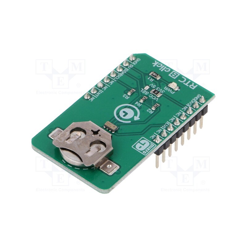 1 pcs x MIKROE - RTC 8 CLICK - Click board, RTC, I2C, RV-3028-C7, prototype board, 3.3VDC,5VDC