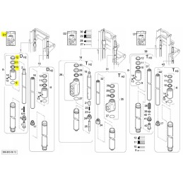 Linde 391 cylinder seals 0009608135
