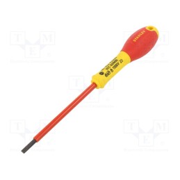 1 pcs x STANLEY - 0-65-412 - Screwdriver, slot, insulated, SL 4, FATMAX®, 100mm, 1kVAC