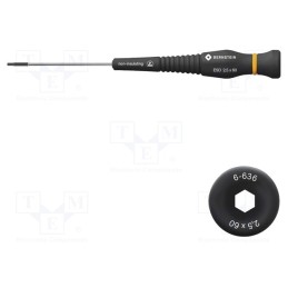 1 pcs x BERNSTEIN - 6-636 - Screwdriver, hex key, precision, HEX 2,5mm, ESD