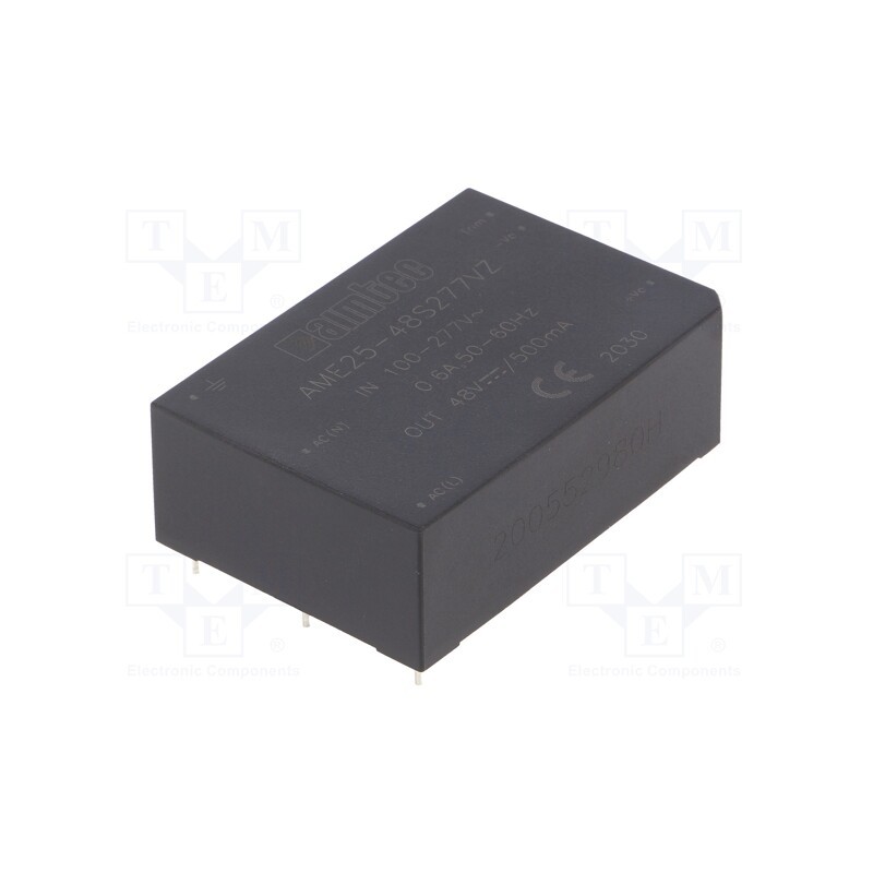 1 pcs x AIMTEC - AME25-48S277VZ - Converter: AC/DC, 25W, 85÷305VAC, Usup: 100÷430VDC, Uout: 48VDC