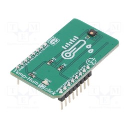 1 pcs x MIKROE - TEMP&HUM 12 CLICK - Click board, humidity/temperature sensor, I2C, HDC2080, 3.3VDC
