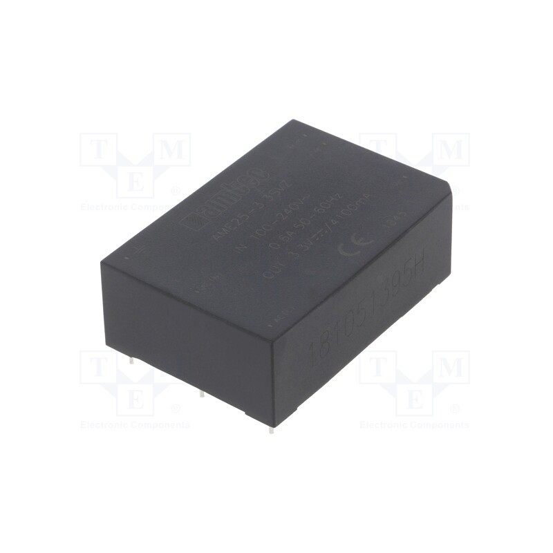 1 pcs x AIMTEC - AME25-3.3SVZ - Converter: AC/DC, 13.5W, 85÷264VAC, Usup: 120÷370VDC, Uout: 3.3VDC