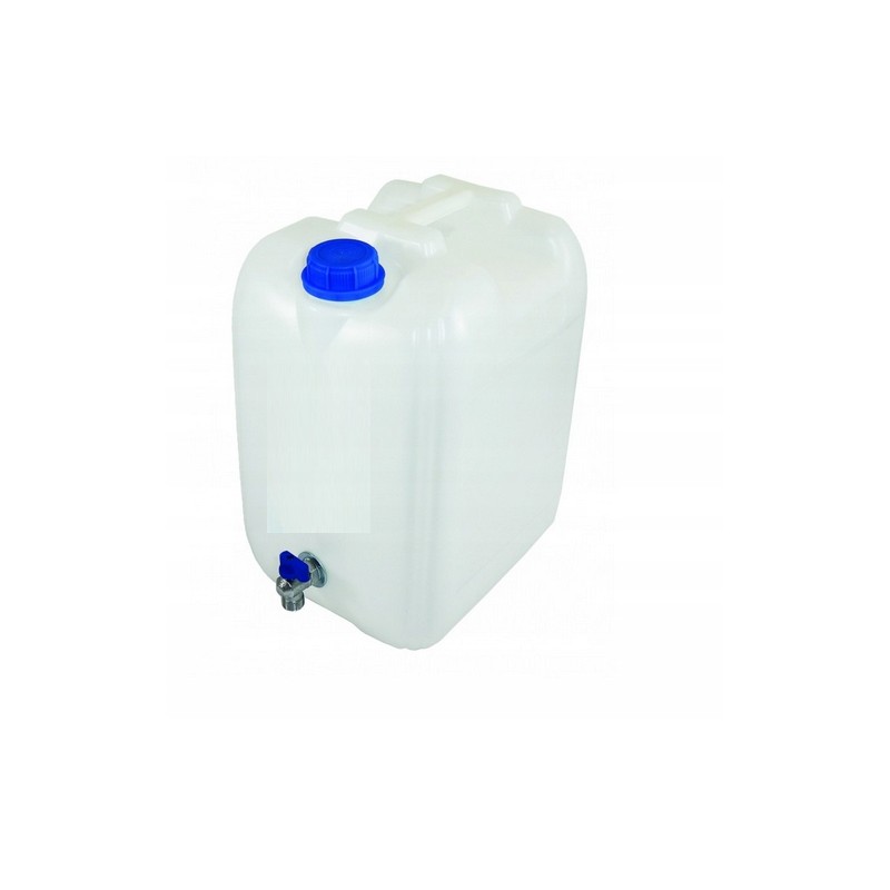 Bank container, water canister with tap, 10 liters