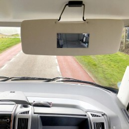 Cut-out mirror, glued intercamp mirror