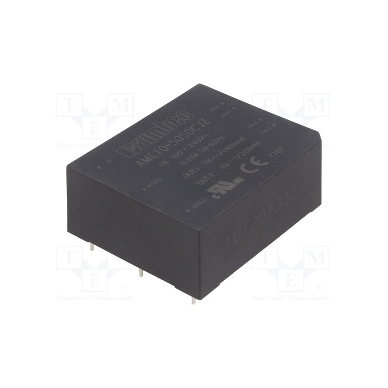 1 pcs x AIMTEC - AME15-505DCJZ - Converter: AC/DC, 15W, 85÷264VAC, Usup: 120÷370VDC, Uout: 5VDC, 76%