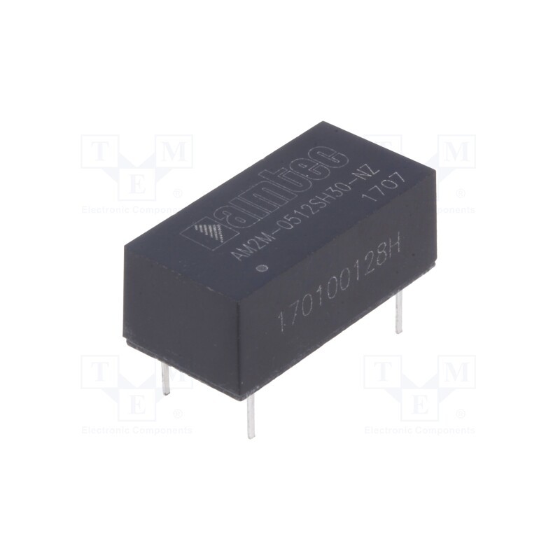 1 pcs x AIMTEC - AM2M-0512SH30-NZ - Converter: DC/DC, 2W, Uin: 4.5÷5.5V, Uout: 12VDC, Iout: 167mA, DIP14