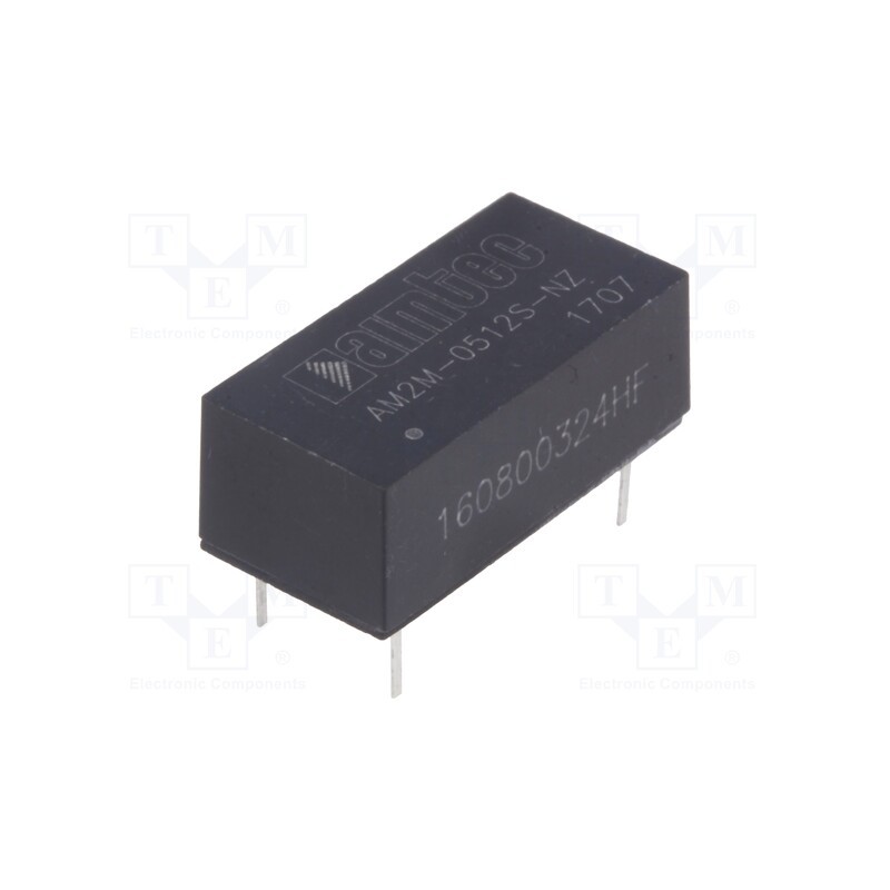 1 pcs x AIMTEC - AM2M-0512S-NZ - Converter: DC/DC, 2W, Uin: 4.5÷5.5V, Uout: 12VDC, Iout: 167mA, DIP14