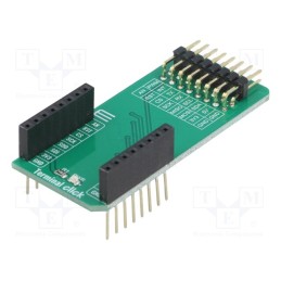 1 pcs x MIKROE - TERMINAL CLICK - Click board, adapter, GPIO, prototype board, 3.3VDC,5VDC